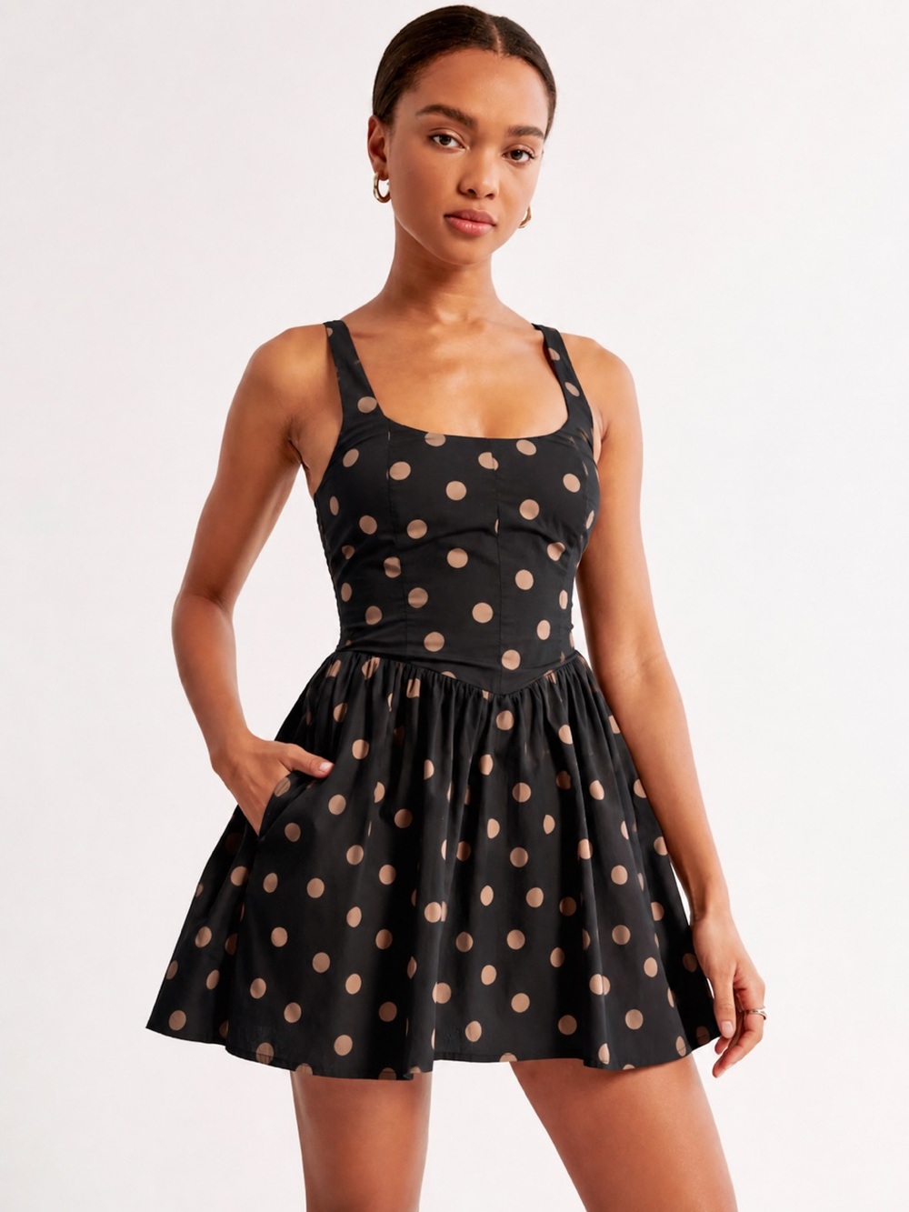 Abercrombie & Fitch corset drop-waste skort